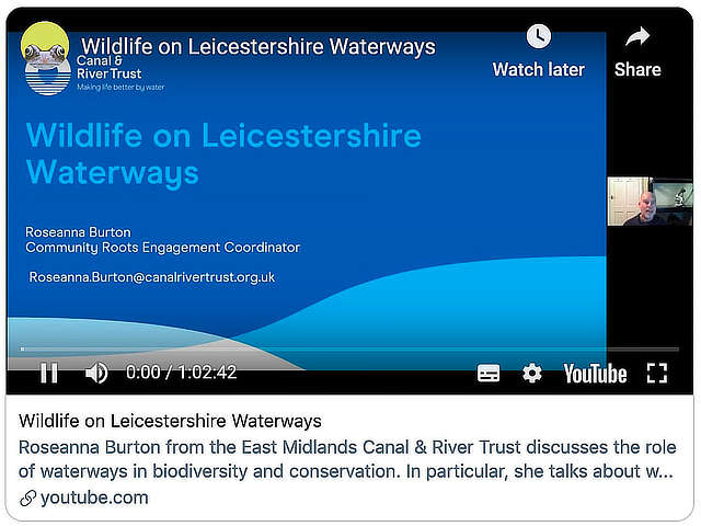 Wildlife on Leicestershire Waterways
